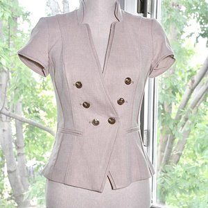 White House Black Market Linen Blend Jacket NWOT